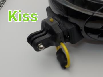 Mighty Mounts - Cookie KISS GoPro Chin Mount cutaway system image 1