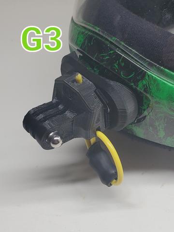 Mighty Mounts - Cookie G3 GoPro Chin Mount cutaway system image 1