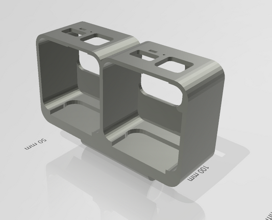 GoPro Hero 11 Mini - TWIN Cookie Roller mount adaptor image 1