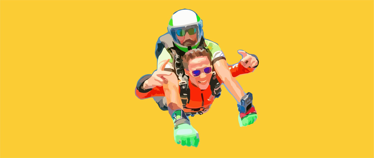 Tandem handcam for skydiving instructors