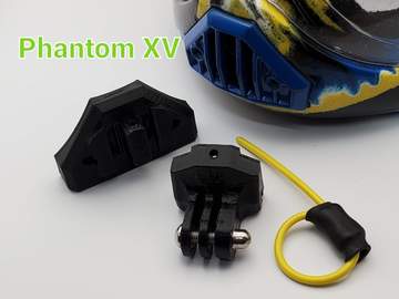 Mighty Mounts - Cookie Phantom XV GoPro Chin Mount cutaway system image 0
