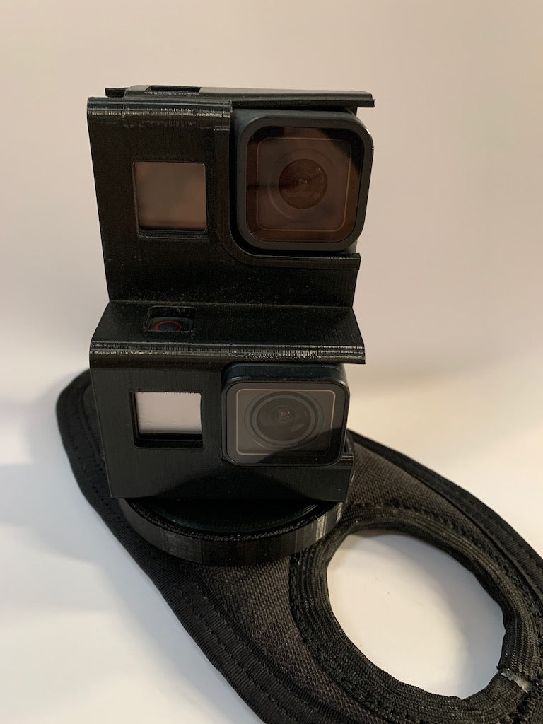 Twin GoPro Hero 4 Handcam (optional cutaway glove). - No glove - mount only image