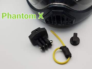 Mighty Mounts - Cookie Phantom X GoPro Chin Mount cutaway system image 2