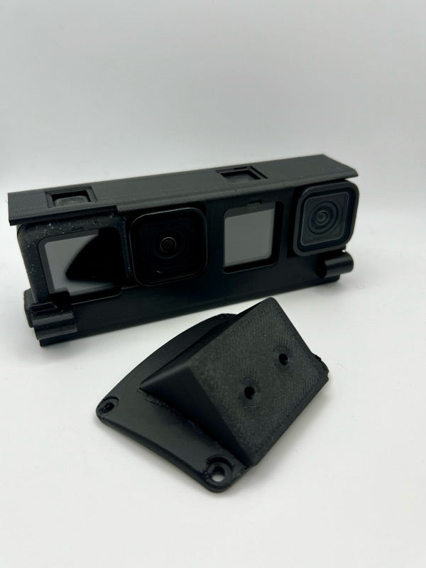 Cookie Fuel - Twin side by side Front GoPro camera mount - camera flyer modular mount