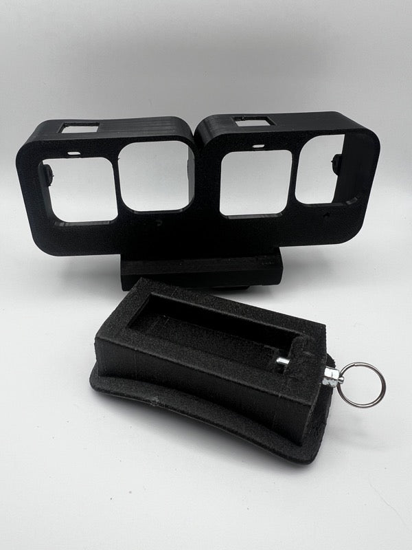 Cookie G35 TWIN GoPro Hero 9-13 Utility Top Plate - adjustable helmet mount - with cutaway