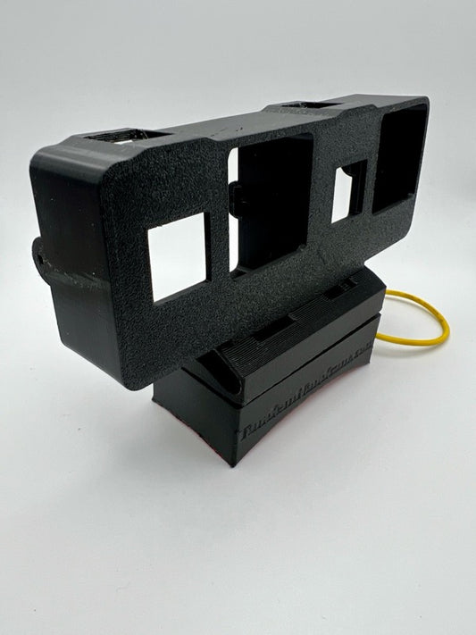Twin GoPro Hero 9-13 cutaway Helmet mount for Cookie G3 / G4 / G35 and Tonfly