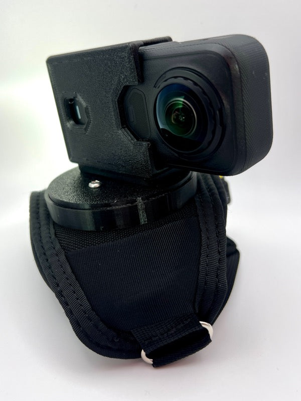 Insta360 X6 - tandem handcam glove with optional cutaway.