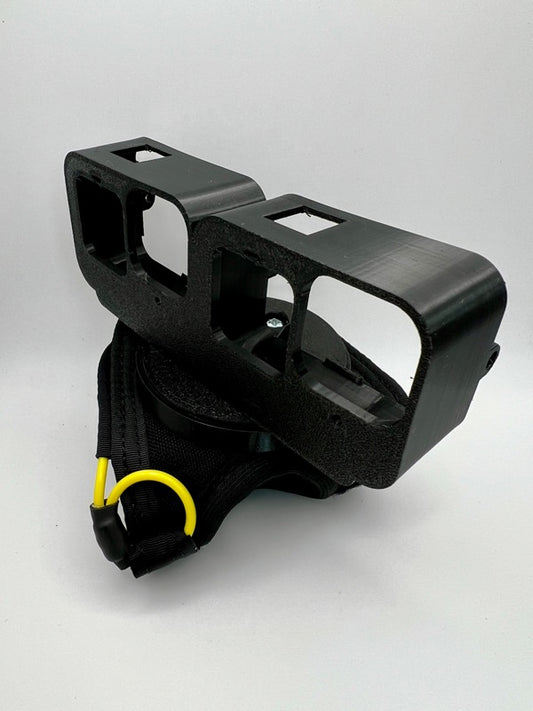 Twin GoPro SIDE BY SIDE Hero 9-13 Handcam (optional cutaway glove).