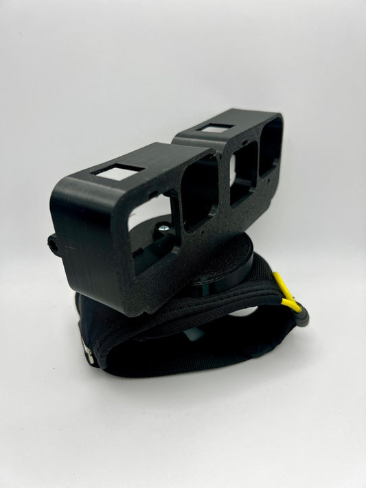 Twin GoPro SIDE BY SIDE Hero 9-13 Handcam (optional cutaway glove).