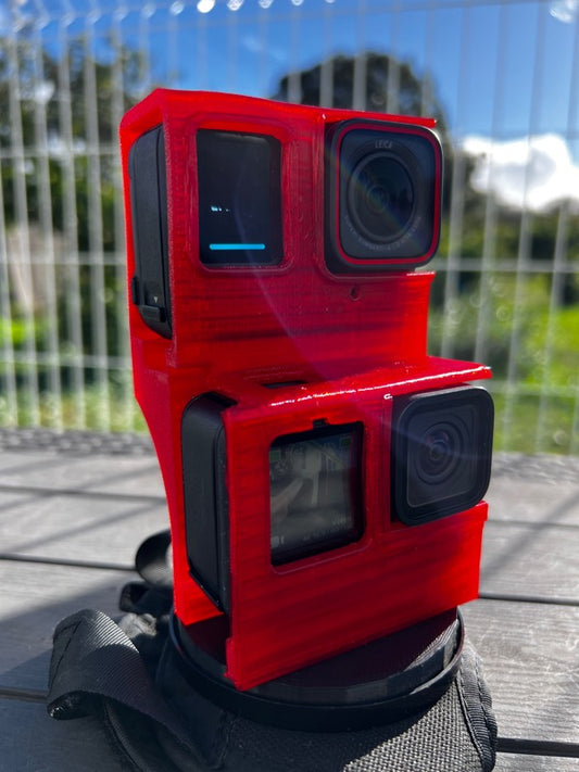 Twin Insta360 Ace Pro and GoPro Hero 9-12 Handcam (optional cutaway glove). image 0